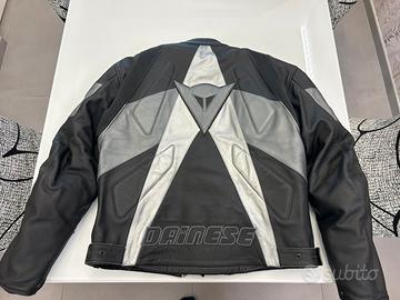 Giacca Moto Dainese in Pelle Nera - Taglia 54