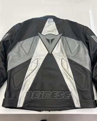 Giacca Moto Dainese in Pelle Nera - Taglia 54
