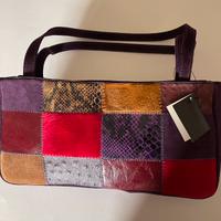 Borsa artigianale Ilariaborse patchwork vera pelle