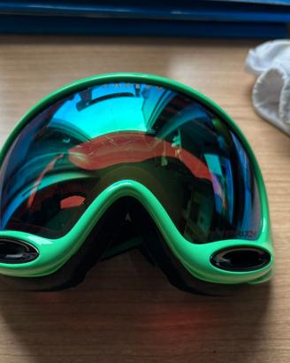 Maschera da sci Oakley lente PRIZM - Verde