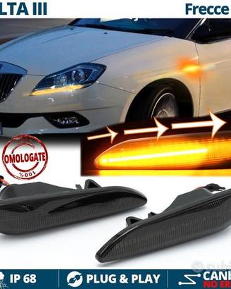 Frecce LED DINAMICHE Lancia Delta 3 Laterali Nere