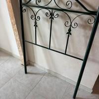 Testiera letto ferro battuto vintage