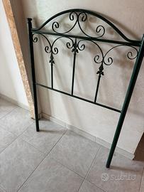 Testiera letto ferro battuto vintage