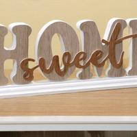 SCRITTA HOME SWEET HOME IN LEGNO