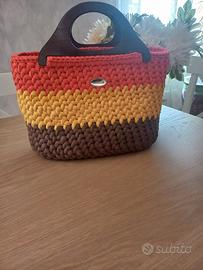 Borsa mare grande in fettuccia 