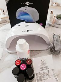 Kit ricostruzione unghie con lampada 72 watt