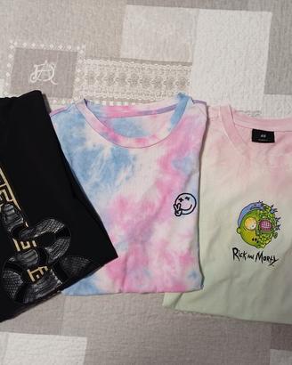 3 magliette cotone