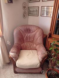 poltrone in pelle anni 90 