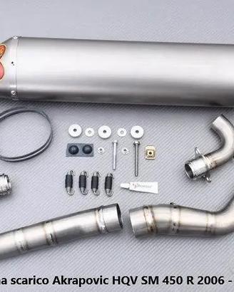 Sistema scarico Akrapovic HQV SM 450 R 2006 - 2008
