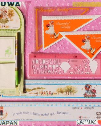 ❀ KUTSUWA VINTAGE 1980 Beautiful Sunday cartoleria