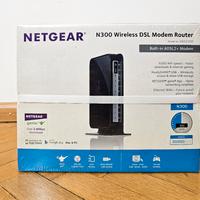 NETGEAR modem router wifi n300 adsl2+ nuovo