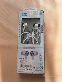 Auricolari nuovi con filo tipo C