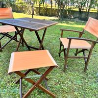 mobili giardino in legno esotico 