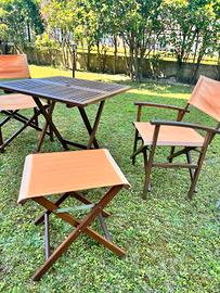 mobili giardino in legno esotico 