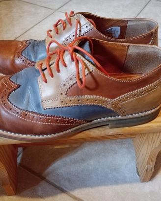Scarpe in pelle made in Italy colorate 42