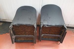 Coppia sedili neri anteriori fiat 500, 126