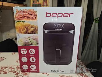 Friggitrice ad aria Beper 5L 1400W – Nuova