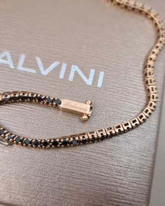 Tennis Salvini Diamanti neri 1,30 Ct in Oro 18 kt