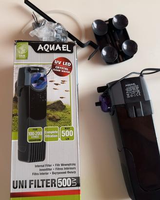 Aquael filtro interno acquario lampada uv