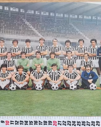 Foto cartolina formazione Juventus 1980/81