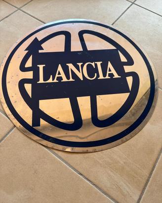 Cartello cromato LANCIA