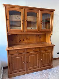 Credenza / cristalliera in pino