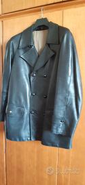 Giaccone cappotto in pelle uomo vintage 