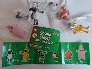 collezione completa mini ciondoli Shaun la pecora 