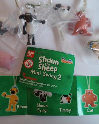 collezione completa mini ciondoli Shaun la pecora 