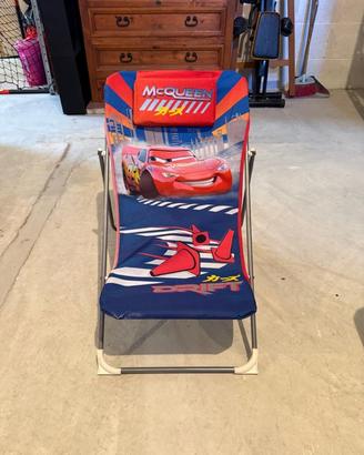 Sedia spiaggina Cars Disney