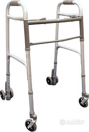 Deambulatore - 4 ruote con freno a pressione