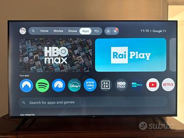 TV TCL QLED 55” 4K – Modello 55V6C – 2025