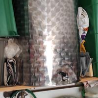 recipiente acciaio inox 200 l con piccola ammaccat
