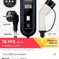 Caricatorino auto elettrica