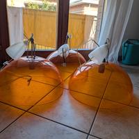 lampadari colorati arancio
