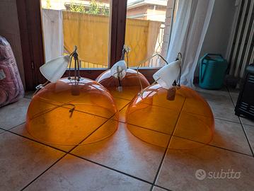 lampadari colorati arancio