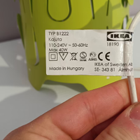 Lampada Ikea Kajuta verde