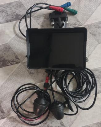 5 pollici moto Carplay impermeabile 1080P WiFi