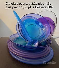 Tupperware set eleganzia blu