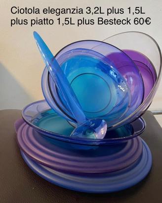 Tupperware set eleganzia blu