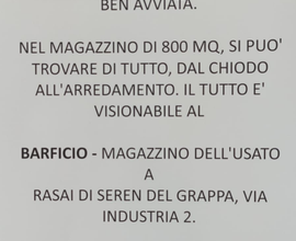 Attività di mercatino dell'usato