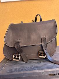 Borsa cuoio moto guzzi V7