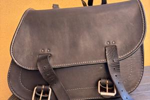 Borsa cuoio moto guzzi V7