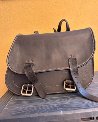Borsa cuoio moto guzzi V7