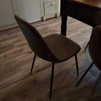 Sedia in eco marrone