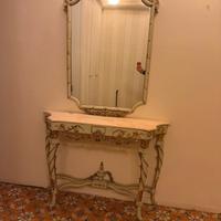 consolle con specchio stile veneziano
