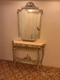 consolle con specchio stile veneziano