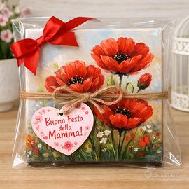 Quadro papaveri festa della mamma