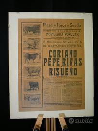 Manifesto autentico Plaza de Toros Sevilla 1955