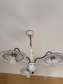 Lampadario in maioliche